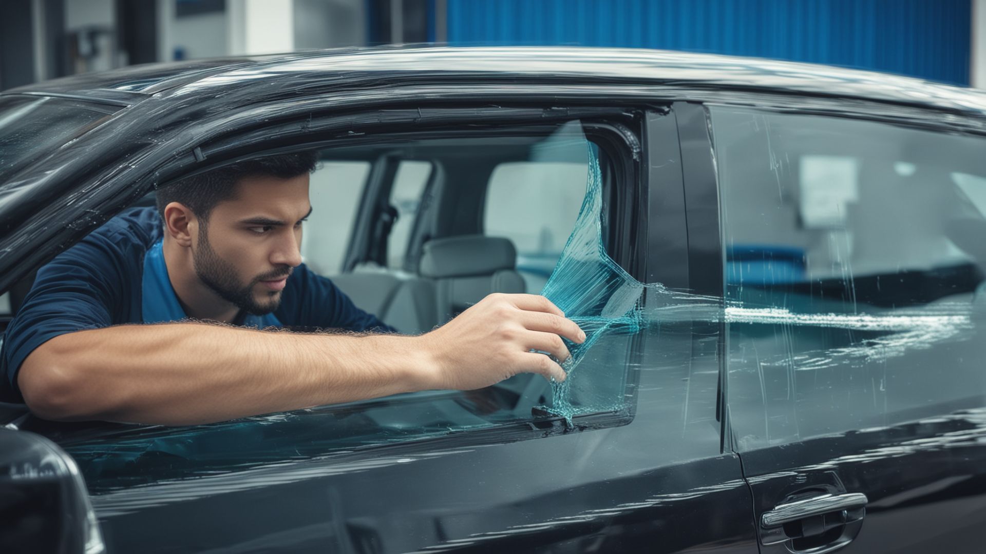 Professional auto glass work showcase and quality results